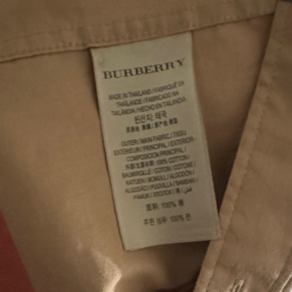 Burberry Men's Tan and Black Check Shirt - Picture 5 of 5